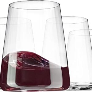 Roraem Modern Crystal Hand Blown Wine Glasses