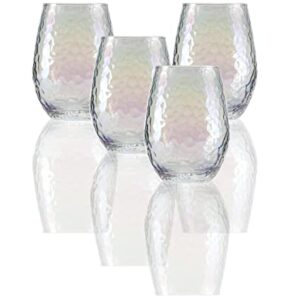 Roraem Modern Crystal Hand Blown Wine Glasses